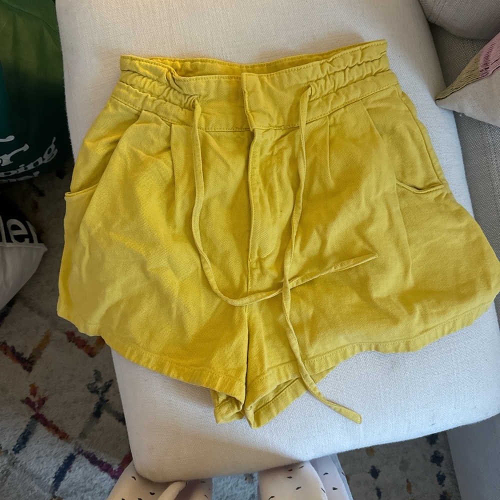 Yellow Women's Shorts